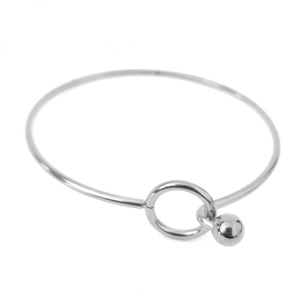 Personalised Hand Stamped Silver Bangle with Personalised Discs. Choose how many Circle Charms you need. Great Gift for Her.