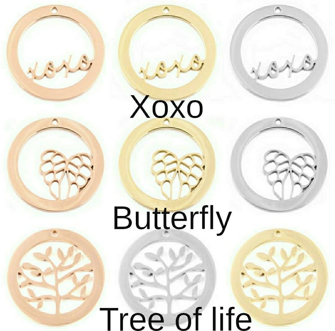 Butterfly Name Necklace, Personalized Necklace, Hand Stamped Necklace Design Pendant Stainless Steel. Choose Colour