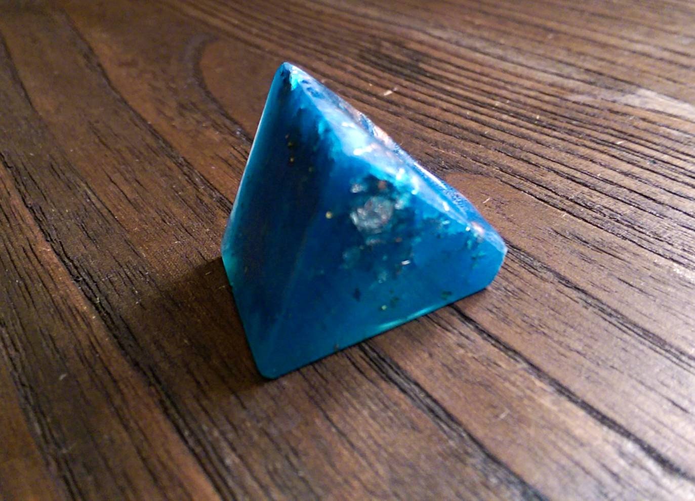 Statement Square Blue Resin Ring, Handmade Size 7 US N AU Blue Silver Gold Rose Gold Leaf Ring