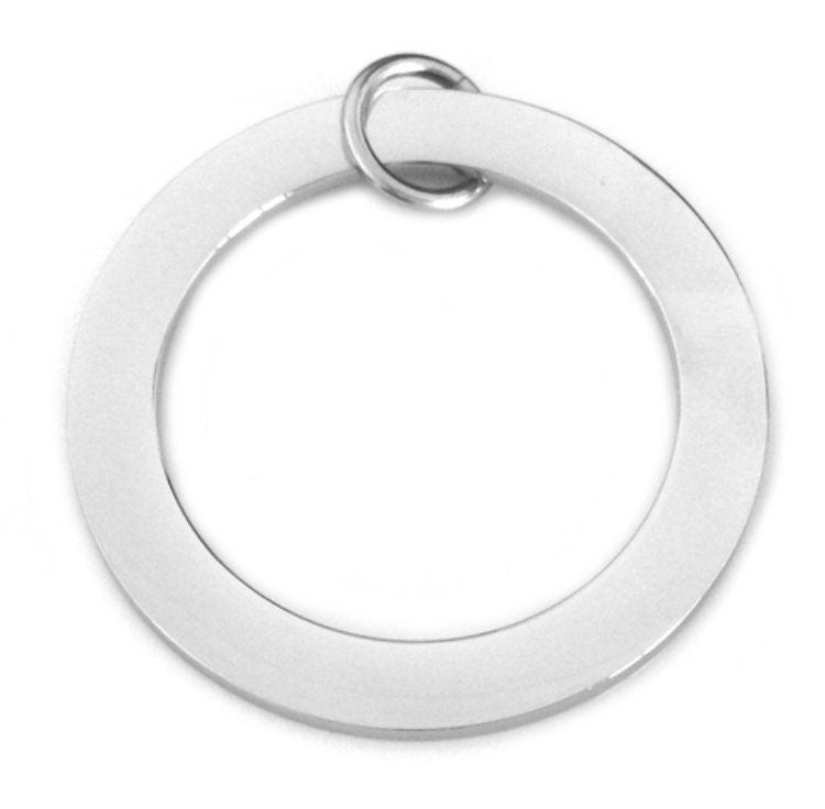Personalised Circle Necklace, Hand Stamped Name Necklace, 38mm Pendant 2mm thick, Personalized Gift, Mothers Day, Birthday Gift, Custom Gift
