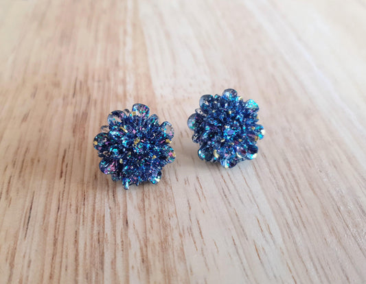 Chrysanthemum Stud Earrings, Elegant Floral Earrings, Lightweight & Hypoallergenic, Gift for her, Flower Lover