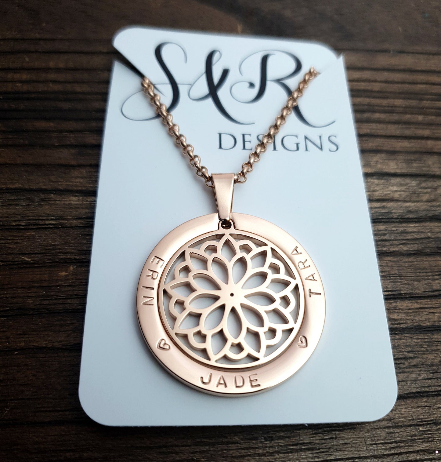 Personalized Name Necklace, Hand Stamped Design your Own Necklace, Choose Design and Colour Combination, Mothers Gift, Grandmother, Kids Nam