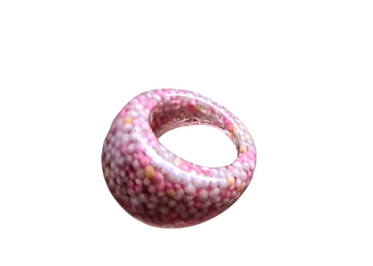 Statement Dome Ring, Resin Candy Ring, Handmade Size 7 US N AU. 100's and 1000's