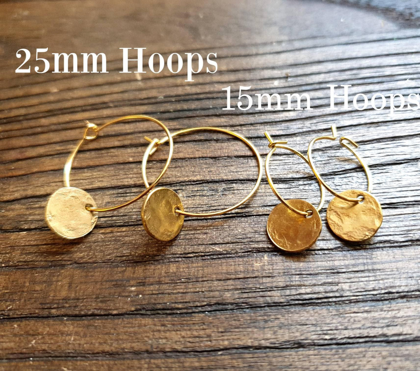 Gold Hammered Dot Circle Disc Leverback Drop Earrings, Coin Disc Hoops, Disc Hooks, Stainless Steel Dangle Leverback, Minimalist Earrings