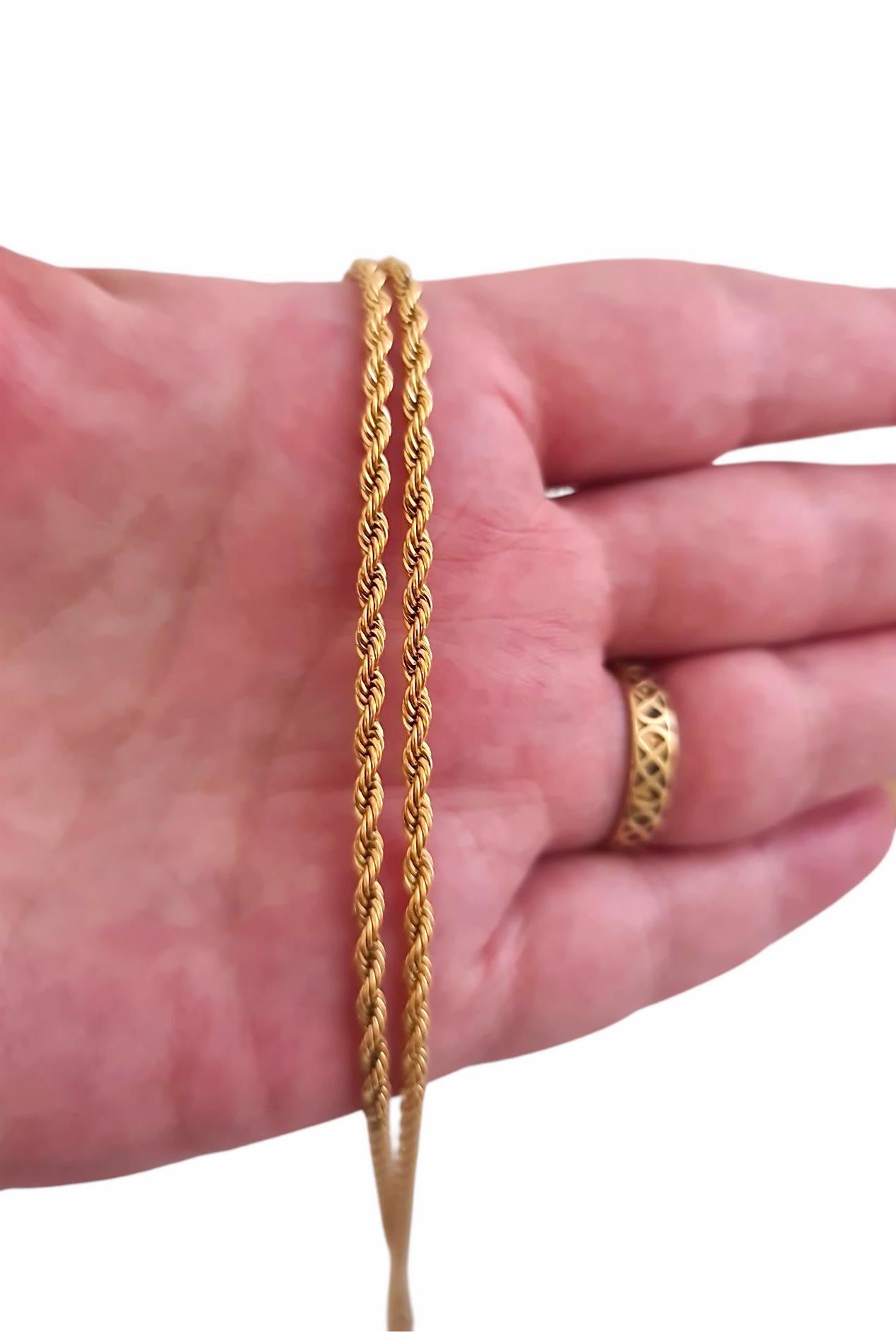 Rope Chain, 18ct Yellow Gold Plated 316 Stainless Steel, Statement Chain, Choose Length