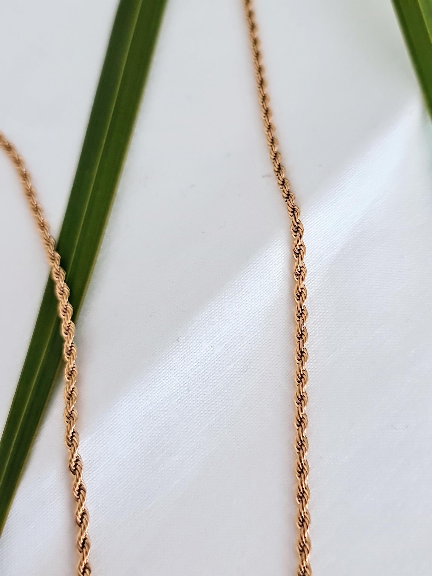 Rope Chain, 18ct Yellow Gold Plated 316 Stainless Steel, Statement Chain, Choose Length