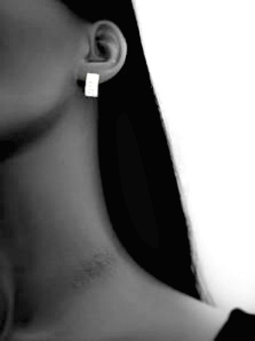 Sterling Silver Preciosa Crystal Rectangle Stud Earrings Choose your Colour.