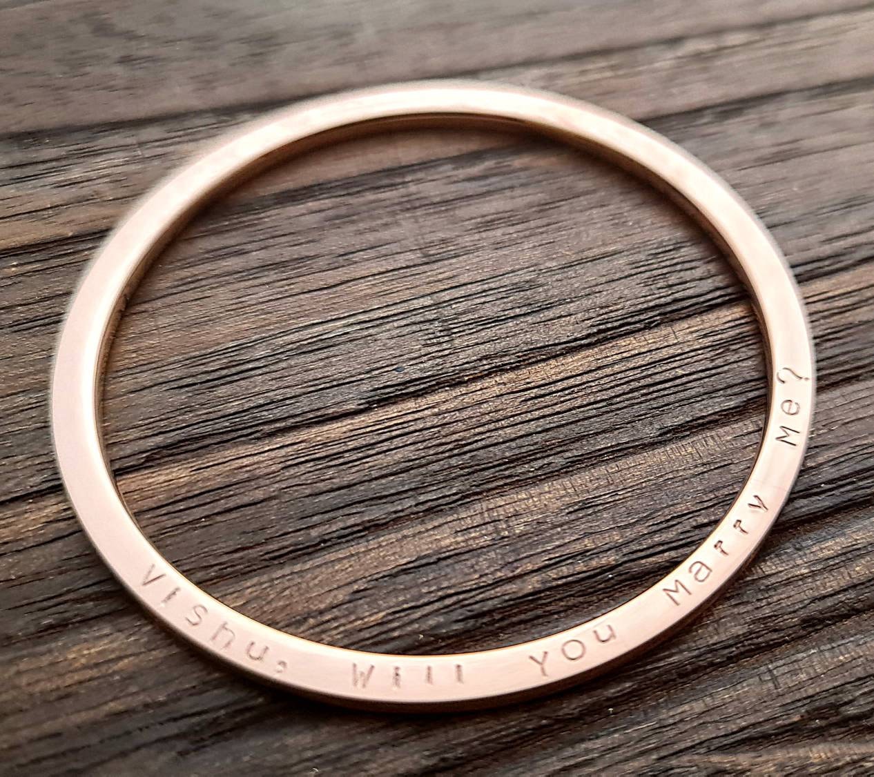 Personalised Bangle, Hand Stamped Names Personalized Bangle. Choose Silver, Gold or Rose Gold & Size, Mothers Day, 18th, 21st Birthday Gift