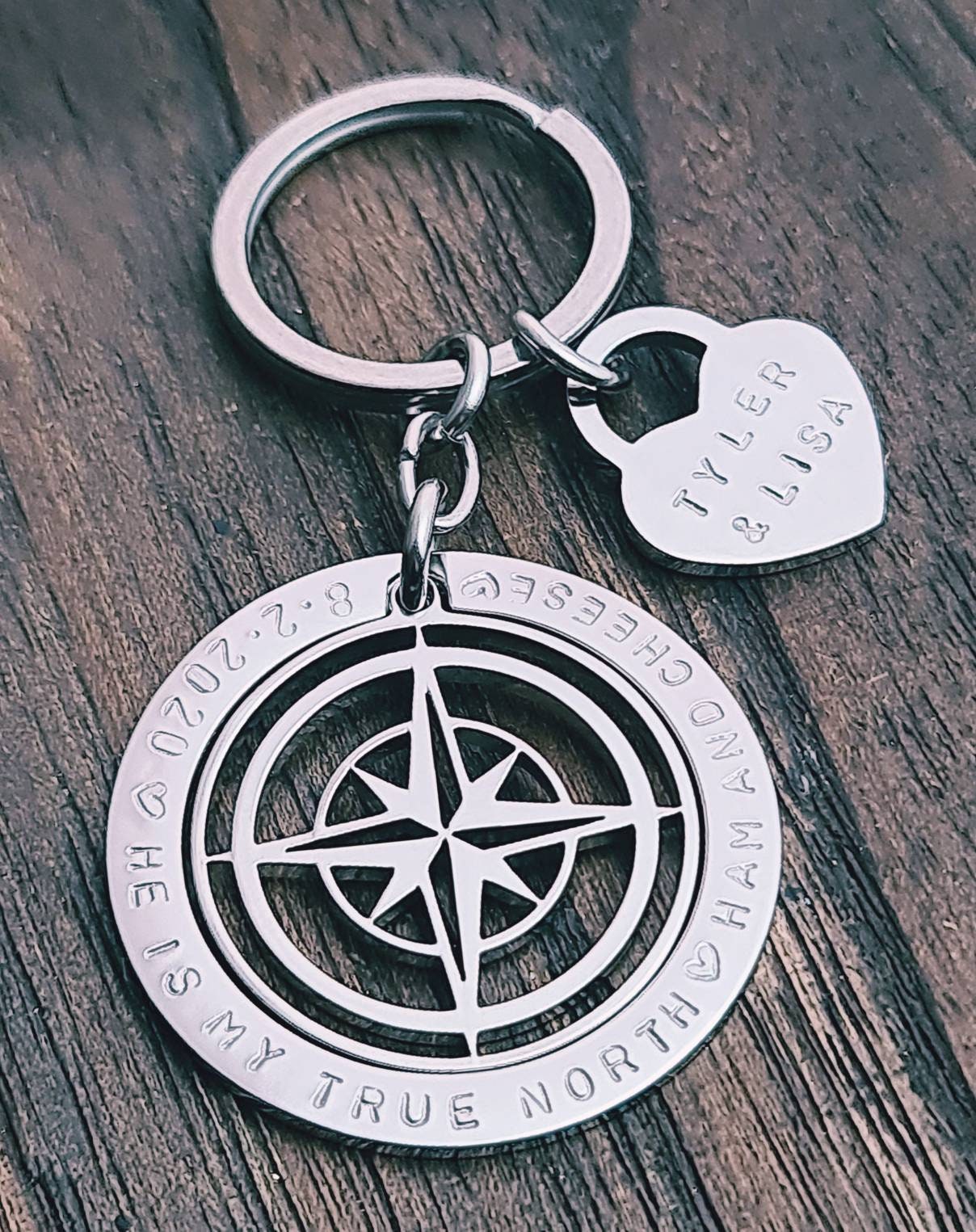 Personalized Keyring, Design your Own Keyring, Personalised Hand Stamped Keyring, Fathers Day, Mothers Gift, Grandmother, Kids, Best Friend