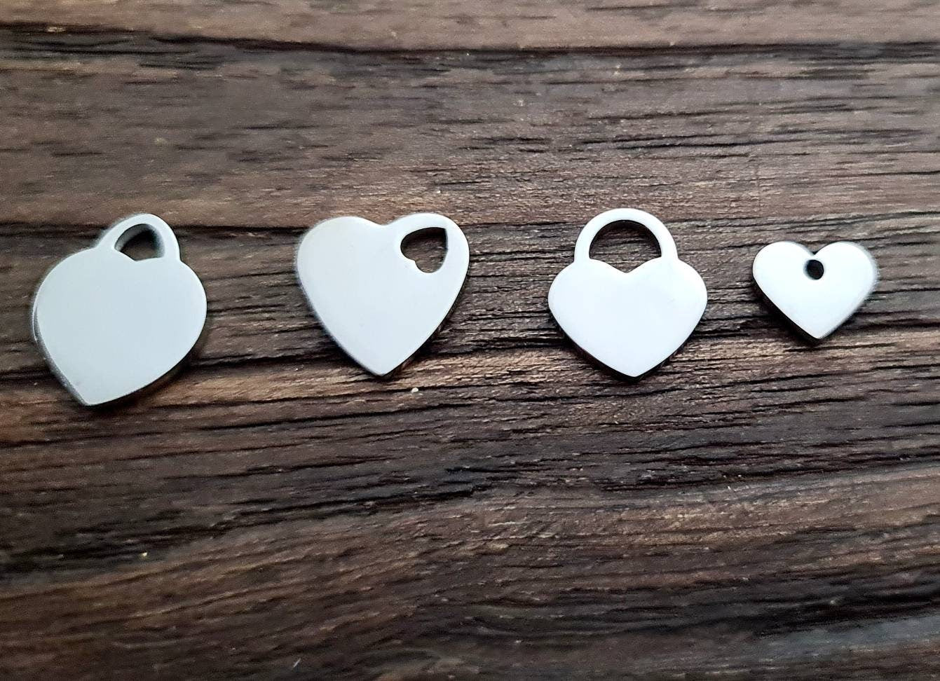 Add on Charm to Bracelet or Necklace, Personalised Hand Stamped Charm, Owl, Ladybug, Evil Eye, Key, Flower, Heart, Star with Jump Ring