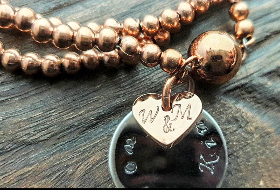 Add on Charm to Bracelet or Necklace, Personalised Hand Stamped Charm, Owl, Ladybug, Evil Eye, Key, Flower, Heart, Star with Jump Ring