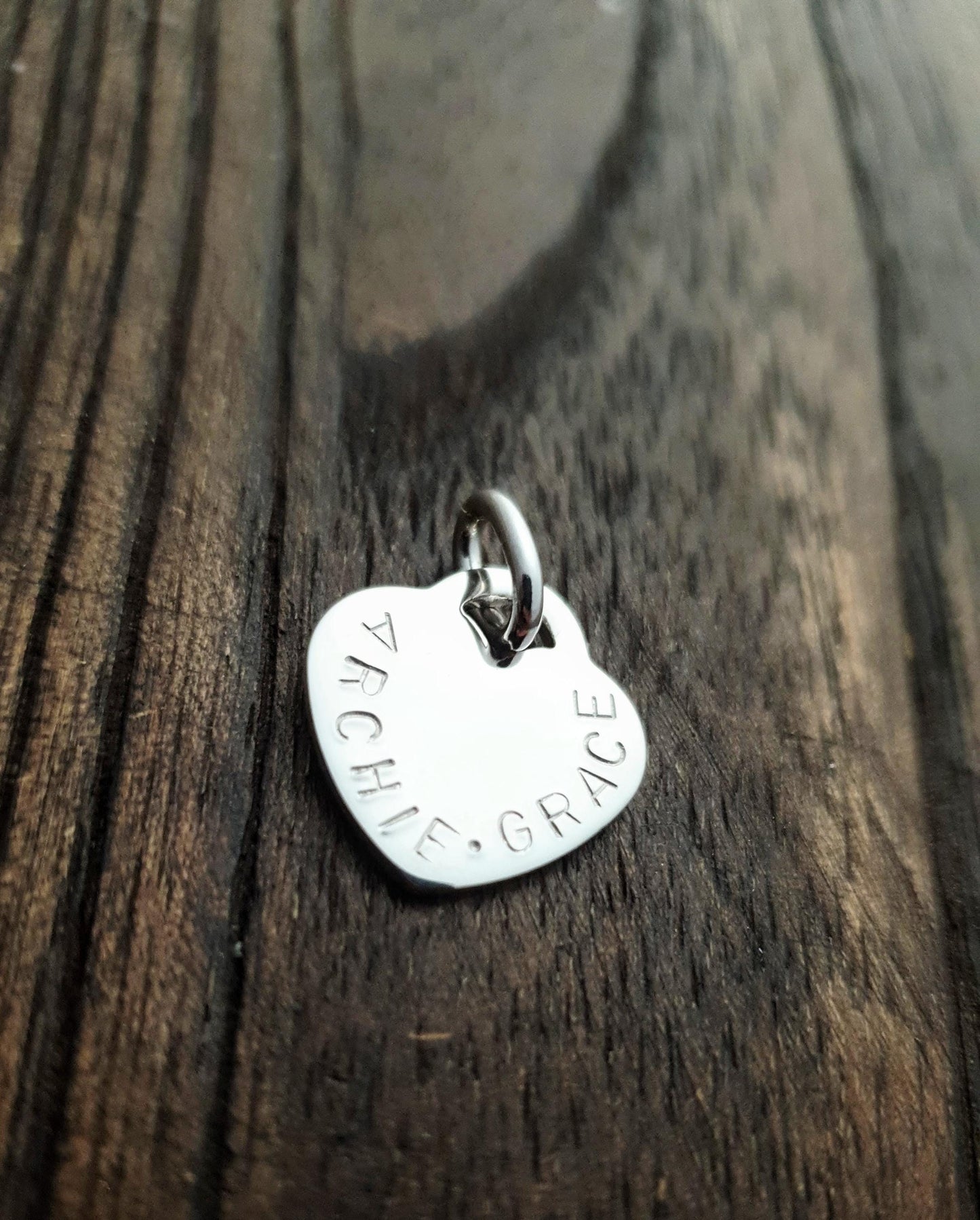 Add on Charm to Bracelet or Necklace, Personalised Hand Stamped Charm, Owl, Ladybug, Evil Eye, Key, Flower, Heart, Star with Jump Ring