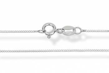 Sterling Silver Chain, Box Chain, Cable Chain. Choose Chain and length