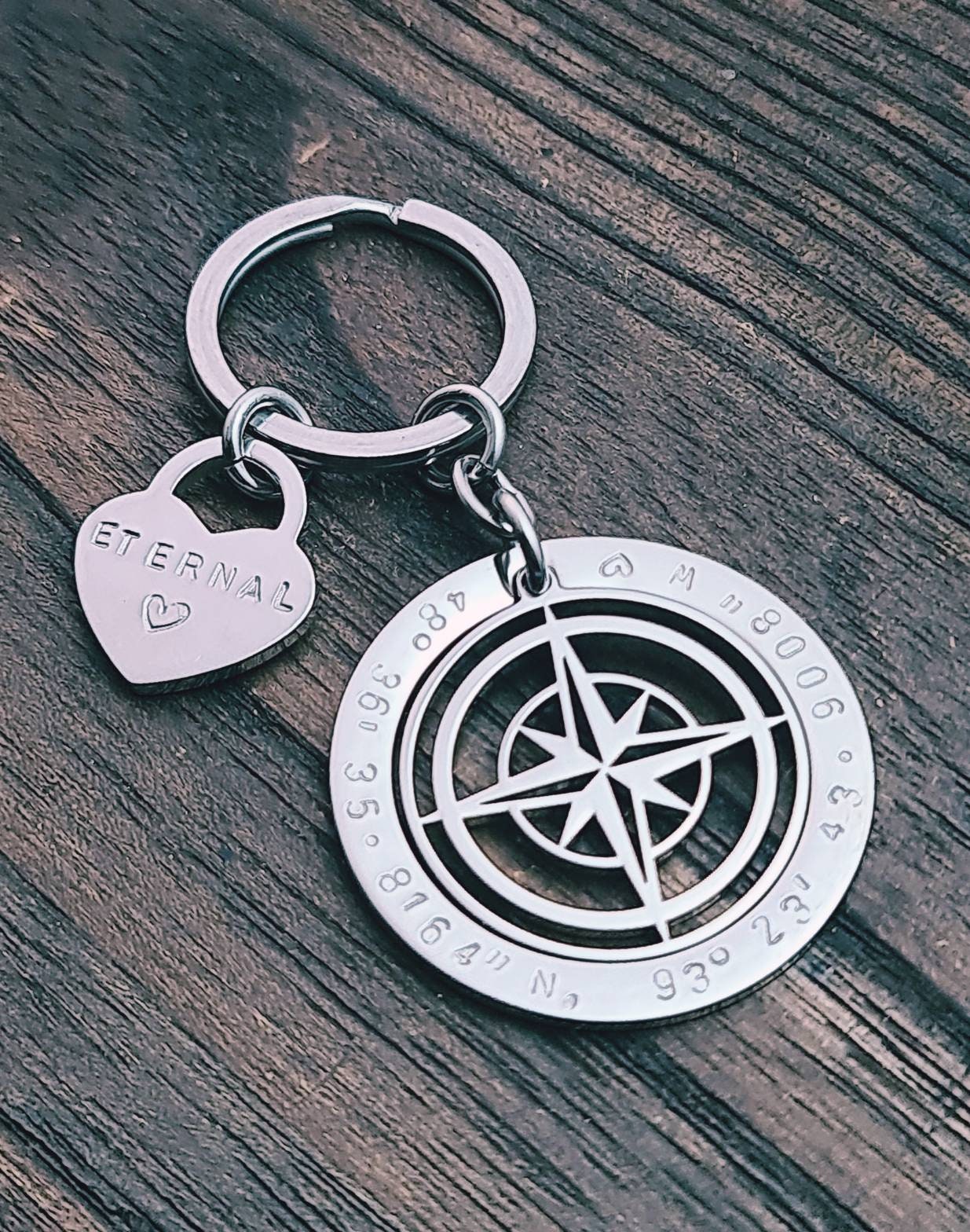 Personalized Keyring, Design your Own Keyring, Personalised Hand Stamped Keyring, Fathers Day, Mothers Gift, Grandmother, Kids, Best Friend