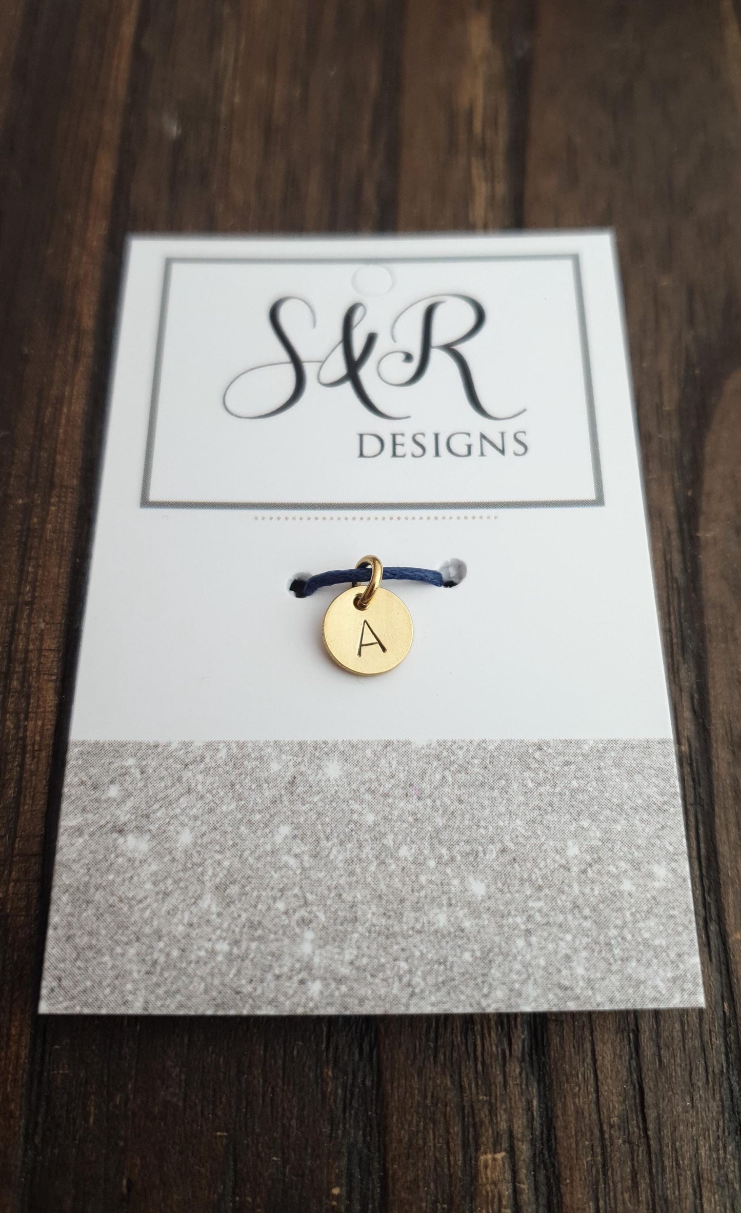 Personalised 8mm Disc Charm, Circle Disc Coin Style with Jump Ring Only in Gold or Silver Stainless Steel. Add to Bracelet or Chain