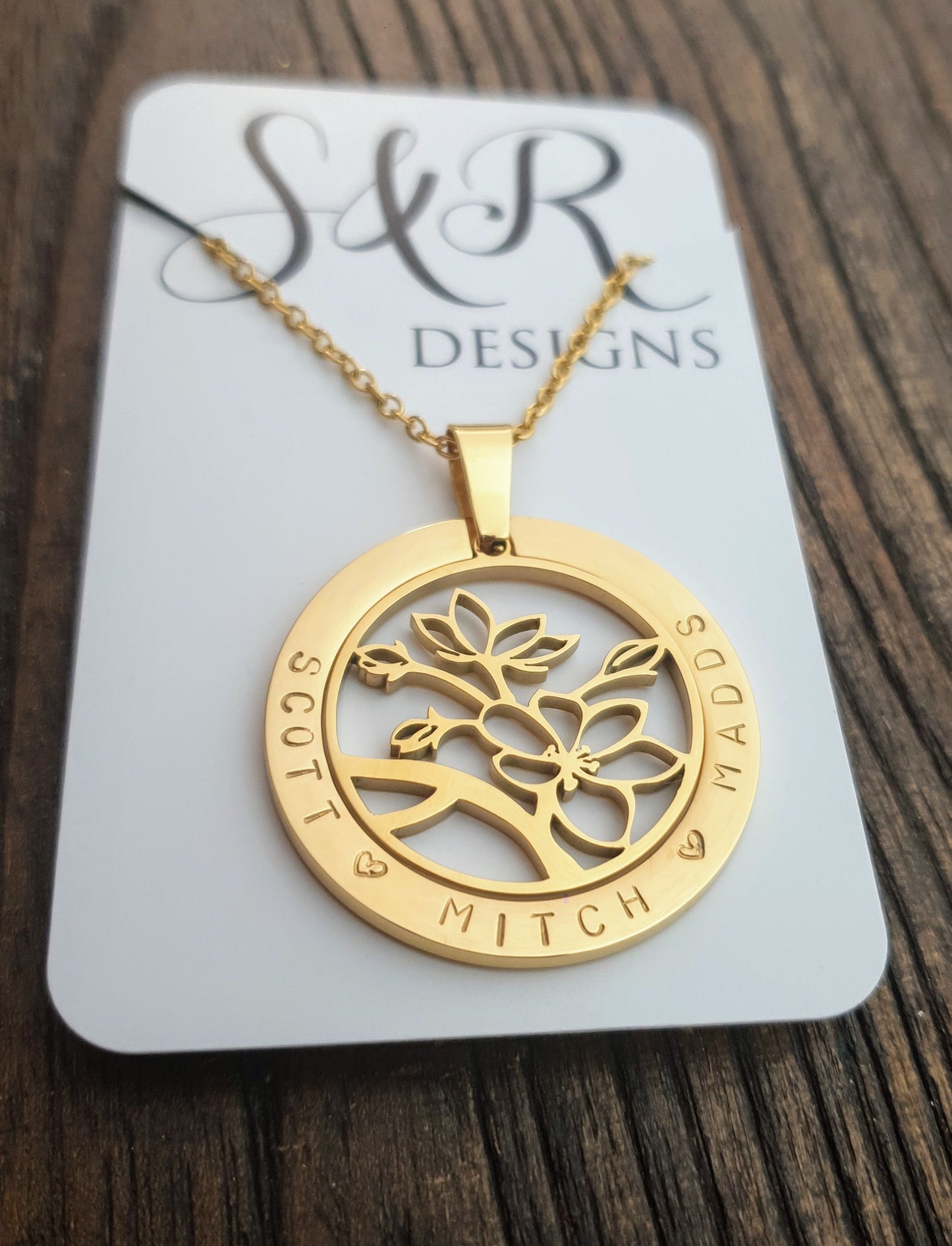 Stainless Steel Personalised Interchangeable Charms Hand Stamped Necklace Design your Own