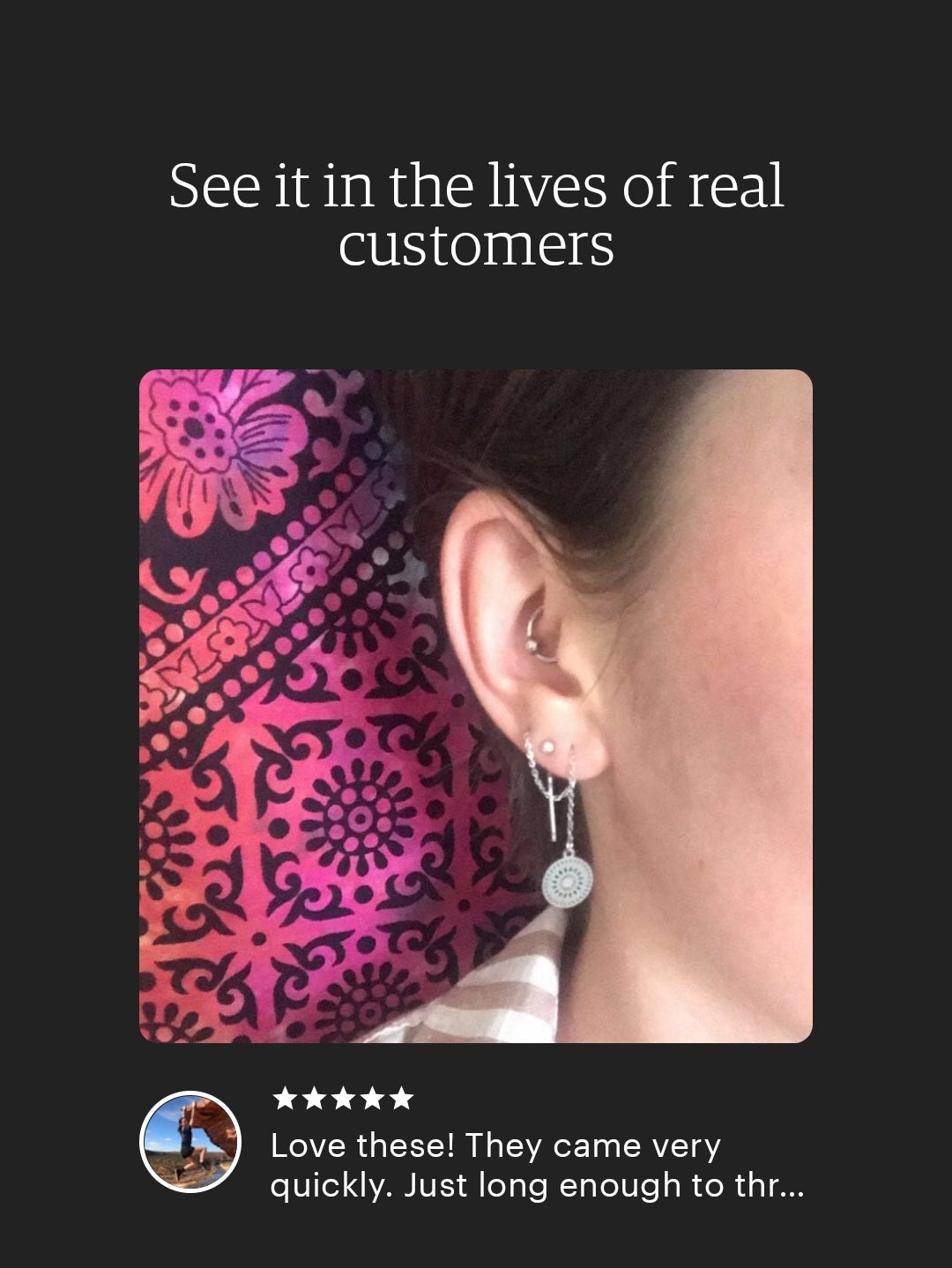 Circle Threaders, Filigree Gold Stainless Steel, Dangle Thread Earrings, Gold Thread Earrings.