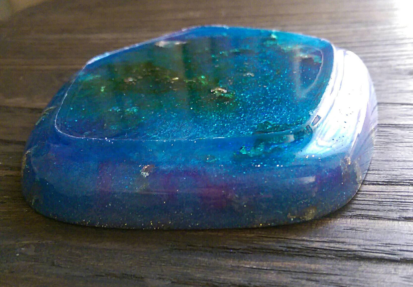 Resin Ring Dish Pentagon Design Sparkly Mixed Glitters